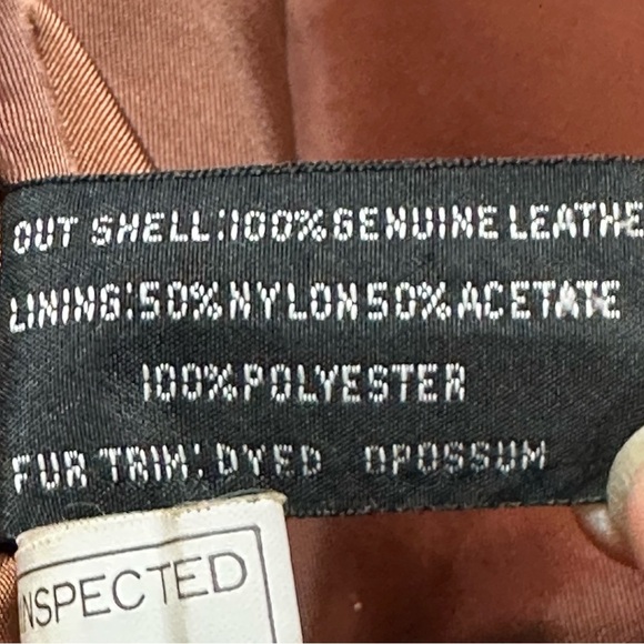 Pelle Print Leather Leopard Bomber Jacket Coat Brown Vintage Size Small - Picture 9 of 16